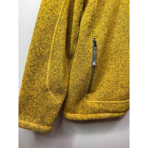 Stio Men’s Mustard Yellow Fleece Zip Up Sweater Jacket XL - Picture 6 of 11